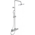 Système de douche CERATHERM 50 flexible de douche 1500 mm chromé avec thermostat de douche IDEAL STANDARD