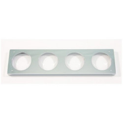 Cadre d'entretoise IDS ARCHIMODULE pour rosace 4 trou (83x332mm) chromé