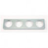 Cadre d'entretoise IDS ARCHIMODULE pour rosace 4 trou (83x332mm) chromé
