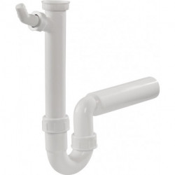 Tuyau de chasse siphon base pro blanc, plastique 1 1 / 2Z x 3 / 4Z, P x 50 mm BASE PRO