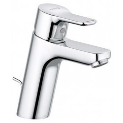 Pure&easy mitigeur de lavabo 100 avec garniture de vidage métallique
