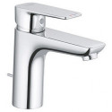 Pure&style mitigeur de lavabo 100 avec garniture de vidage métallique
