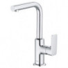 Pure&style mitigeur de lavabo bec orientable latéralement avec garniture de vidage métallique
