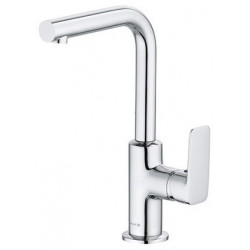 Pure&style mitigeur de lavabo bec orientable latéralement sans vidage 