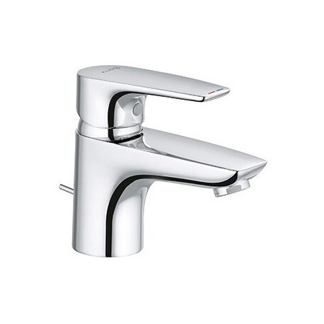 Pure&solid mitigeur de lavabo 60avec garniture de vidage métallique