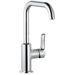 Pure&solid mitigeur de lavabo bec orientable latéralementavec garniture de vidage métallique