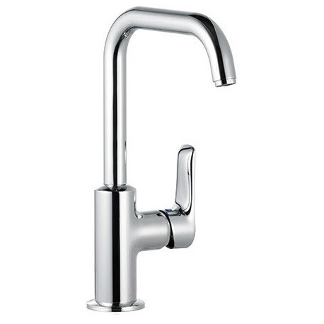 Pure&solid mitigeur de lavabo bec orientable latéralementavec garniture de vidage métallique
