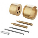 Rallonge KLUDI-MIX-PLUS n° 75529 pour batterie encastrée, chromée KLUDI