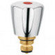 Tete complète terralux g 3/8 chaud chrome.