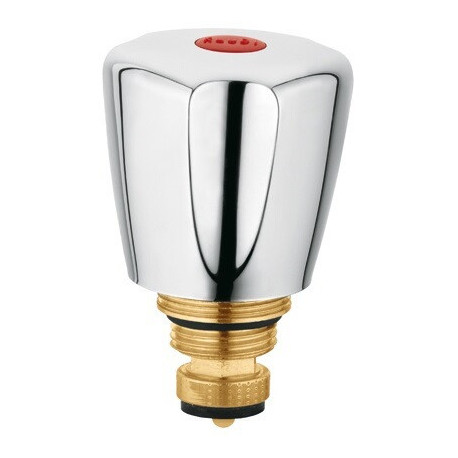 Tete complète terralux g 3/8 chaud chrome.