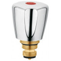 Tete complète terralux g 3/8 chaud chrome.