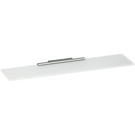 Panneau en verre cristal libre PLAN, sans bord vert, dessous mat 350 x 120 x 8 mm KEUCO