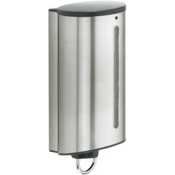 Distributeur de lotion PLAN capacité 1,1 l inox / noir-gris KEUCO