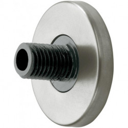 Fixation murale PLAN avec couvercle aluminium anodisé argent KEUCO