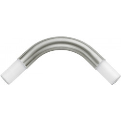 Coude 90Gr PLAN pour receveurs de douche carrés aluminium anodisé argent KEUCO