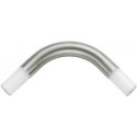 Coude 90Gr PLAN pour receveurs de douche carrés aluminium anodisé argent KEUCO