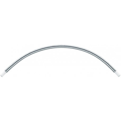 Coude 90 gr PLAN pour receveurs de douche quart de cercle aluminium anodisé argent KEUCO