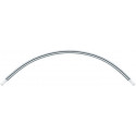 Coude 90 gr PLAN pour receveurs de douche quart de cercle aluminium anodisé argent KEUCO