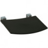 Siège rabattable siège PLAN 360 mm chromé / noir-gris RAL 7021 KEUCO