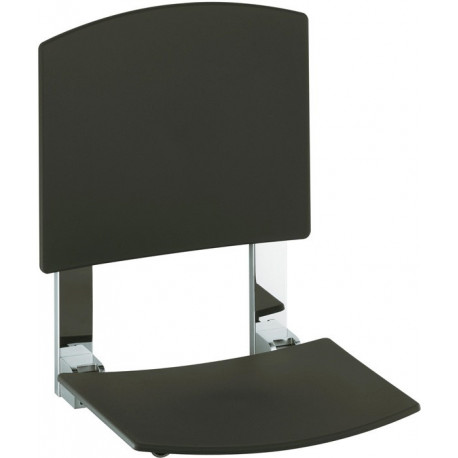 Siège rabattable siège PLAN CARE 360 mm chromé / noir-gris KEUCO