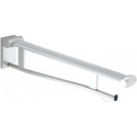 Barre d'appui abattante pour WC PLAN CARE 700 mm, chromé / noir-gris KEUCO