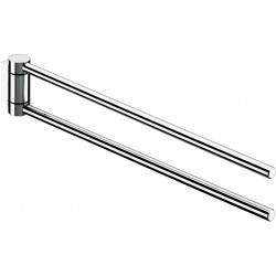 Porte-serviettes PLAN 2 volets orientable saillie 300 mm chromé KEUCO