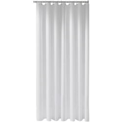 Rideau de douche PLAN uni 2000 x 2000 mm, blanc, 11 oeillets KEUCO