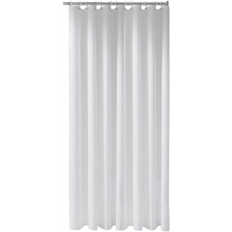 Rideau de douche PLAN uni 2000 x 2000 mm, écru, 11 oeillets KEUCO
