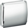 Porte papier toilette PLAN avec couvercle chromé