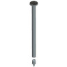 Suspension plafonnier PLAN set 400 mm, aluminium anodisé argent / chromé KEUCO