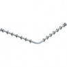 Kit barre de rideau de douche PLAN pour douche carrée, coudée 1000 x 1000 mm aluminium anodisé argent / chromé KEUCO