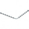 Kit barre de rideau de douche PLAN pour douche carrée, coudée 1200 x 1200 mm aluminium anodisé argent / chromé KEUCO