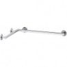 Main courante de douche / baignoire PLAN CARE 797/797 mm aluminium anodisé argent KEUCO