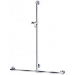 Main courante de douche PLAN avec barre de douche 682/1263 mm, aluminium anodisé argent / v KEUCO