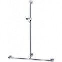 Main courante de douche PLAN avec barre de douche 682/1263 mm, aluminium anodisé argent / v KEUCO