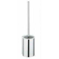 Set brosse WC PLAN aluminium anodisé argent KEUCO