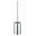 Set brosse WC PLAN aluminium anodisé argent KEUCO