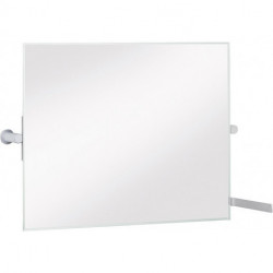 Miroir inclinable PLAN CARE 600 x 540 mm finition aluminium KEUCO