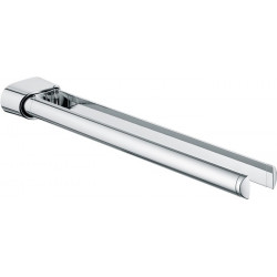 Porte-serviettes ELEGANCE en 2 parties, saillie orientable : 450 mm chromé KEUCO