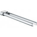 Porte-serviettes ELEGANCE en 2 parties, saillie orientable : 450 mm chromé KEUCO