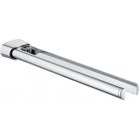 Porte-serviettes ELEGANCE en 2 parties, saillie orientable : 340 mm chromé KEUCO