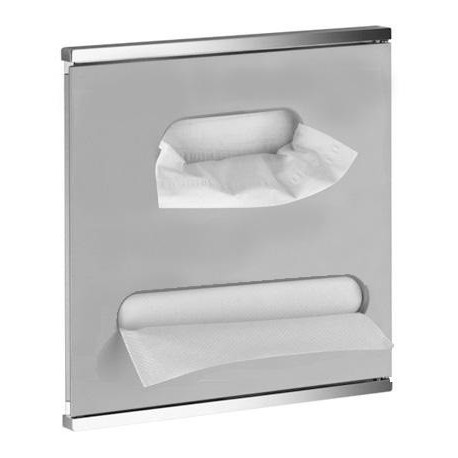 Module lavabo 3 PLAN INTEGRAL 326 x 325 x 143 mm chromé / blanc, KEUCO à gauche