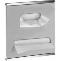 Module lavabo 3 PLAN INTEGRAL 326 x 325 x 143 mm chromé / blanc, KEUCO à gauche