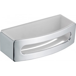 Panier de douche ELEGANCE insert en plastique en 2 parties, chromé blanc KEUCO