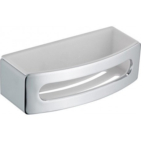 Panier de douche ELEGANCE insert en plastique en 2 parties, chromé blanc KEUCO