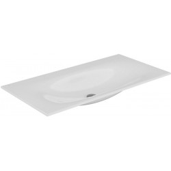 Lavabo en céramique EDITION 11 sans trou pour robinet 1055 x 17 x 538 mm blanc KEUCO