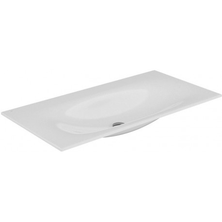 Lavabo en céramique EDITION 11 sans trou pour robinet 1055 x 17 x 538 mm blanc KEUCO