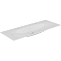 Lavabo double en céramique EDITION 11 1405 x 17 x 538 mm adapté aux robinetteries 1 trou blanc KEUCO