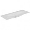 Lavabo double en céramique EDITION 11 1405 x 17 x 538 mm adapté aux robinetteries 1 trou blanc KEUCO