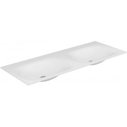 Vasque double Varicor EDITION 11 PLANNING sans trou pour robinet 1750 mm blanc arctique satiné KEUCO